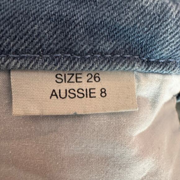 Rolla’s Jeans Denim Straight Leg Pants Washed Blue Casual Everyday Size 26 - Picture 8 of 10